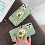 Suitable for A51 A71 flat avocado phone case A50 A70 creative cartoon smile tpu Samsung S20 protection - Image 4