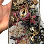 Retro Ethnic Sequin Lace Color Embroidery Gold Strand Rope Ribbon - Image 3