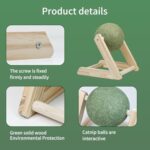 Catnip Balls Catnip Toys For Cats Cat Nip For Cats Safe Healthy Cat Nip Toys Giant Catnip Ball With Holder Cat Toys For Indoor Cats - Image 5