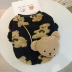 Bear Plus Velvet Sweater Pet Clothes Autumn Winter Cotton-padded Coat - Image 6