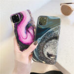 Colorful crystal marble pattern phone case - Image 3