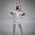 Cyberpunk Performance Suit Luminous Led Silver - Image 3