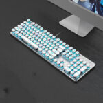 Steampunk Mechanical Keyboard And Mouse Set Retro 87-key Wired Laptop Desktop Office - Image 8