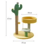 Cactus Climbing Frame Cat Sisal Hemp Column Grinding Claw - Image 3