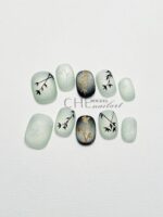 Summer Short Square Round Manicure Fake Nail Tip - Image 2