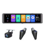 360-degree 4K Blind Zone Warning 12-inch Full Screen 4-recording Streaming Rearview Mirror - Image 4