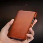 Compatible with Apple, IPhone 12Pro Max Leather Flip All-Inclusive Leather Case - Image 3