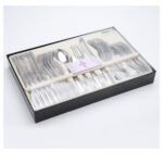 24 PCS Flatware Set Cutlery Dinnerware Spoon Knives Gift Box - Image 3