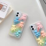 Compatible with Apple , Macaron color bear phone case - Image 4