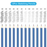 Sketch Drawing Color Pencil Set Charcoal Art Brush Set 72 Piece Painting Set - Image 7