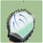 Pet Bathing Brush 2-in-1 Grooming Glove Elegant Dog Grooming Tool For Brushing, Massaging, And Drying Pet Grooming Kit For Dog Cat 2-Sided Bathing Brush Cleaning Massage Glove - Image 9