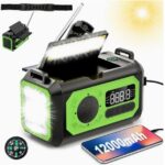 Lighting Large Capacity Hand-cranked Solar Power Emergency Charging Treasure - Image 3