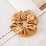 Satin Cloth Large Intestine Circle Hair Tie Set Solid Color - Image 7