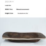 Wooden Tray Coffee Table High-end Fruit Basin Wooden Creative Tray Decoration - Image 3