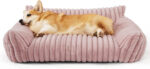 Bedsure Cute Cat Couch For Pets - Fluffy Cat Sofa With Premium Soft Corduroy Fleece Fuzzy Cat Couch Bed With Cover Supportive Cat Chair For Indoor Cats - Image 7