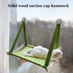 Durable Wooden Cats Hammock Pet Mat Comfortable Sun Seat Cats Beds Cat Climbing Frame Pets Accessories Cat Window Hammock Mats - Image 10