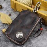 Hand-worn Vegetable-tanned Leather Key Case - Image 2
