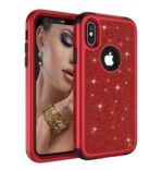 Compatible with Apple, iPhoneX shatter-resistant shell PC+ silicone three-in-one all-inclusive iPhoneX glitter powder cover
