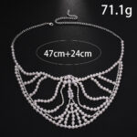 Makeup Party Pearl European And American Fashion Exaggerated Music Festival Party Rhinestone Mask - Image 4