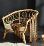 Fringed Knitted Small Blanket Napping Blanket Sofa Blanket - Image 4