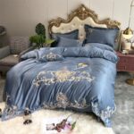 Four-piece Wedding Bedding Is Happy To Be Newly Married By Red Embroidery - Image 3