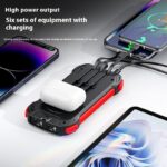 Taineng Yang Wireless Charging With Built-in Cable Outdoor Mobile Power Bank - Image 4