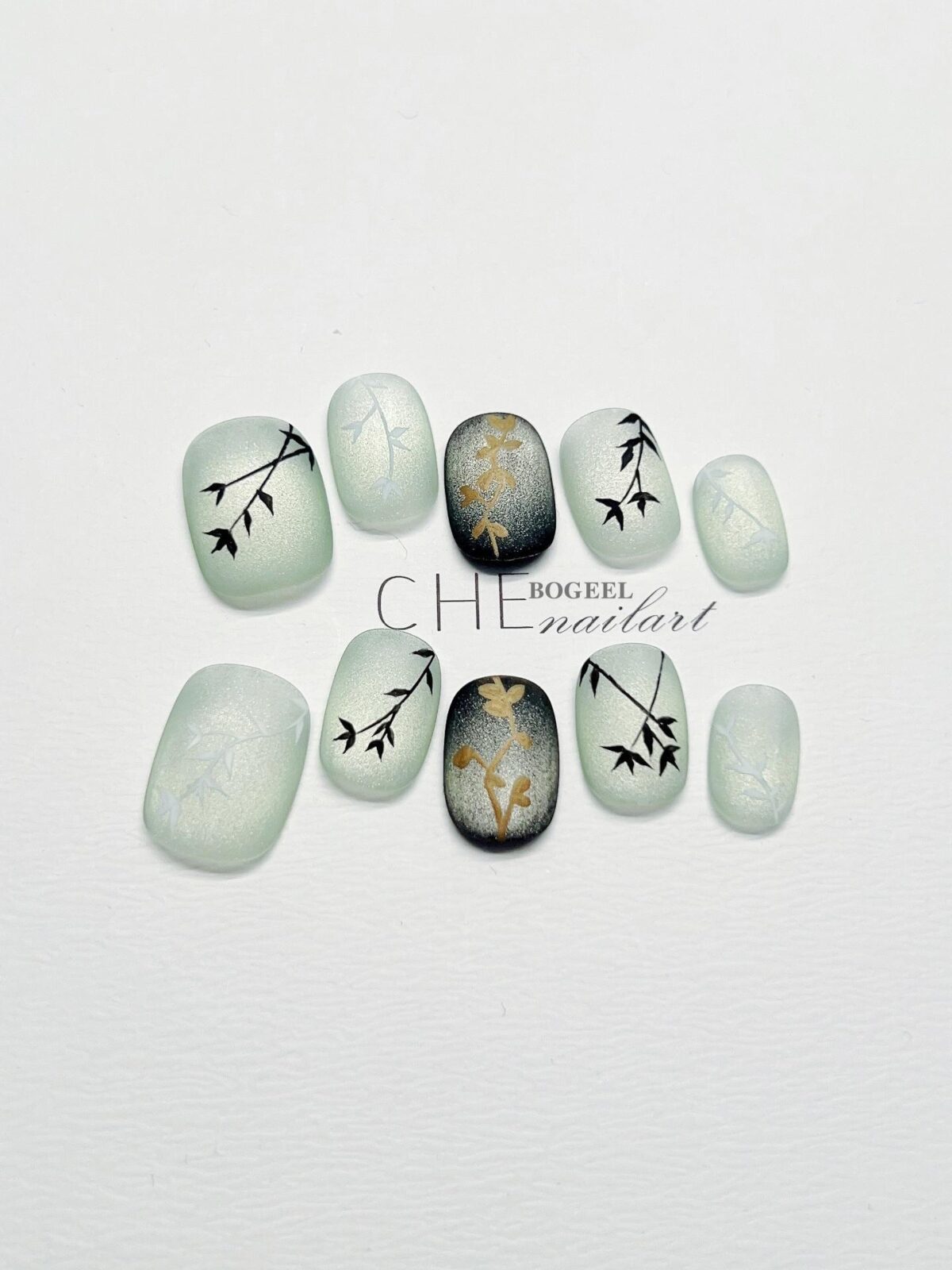 Summer Short Square Round Manicure Fake Nail Tip - Image 3