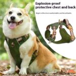 Explosion-proof Reflective Retro Leather Pet Harness - Image 2