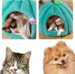 New Pumpkin Cat Bed Cat Beds For Indoor Cats Cute Pumpkin Shape Cat Cave Bed Cat Tent Halloween Cat House Bed Warm Sleeping Bed For Cats Small Dogs - Image 8