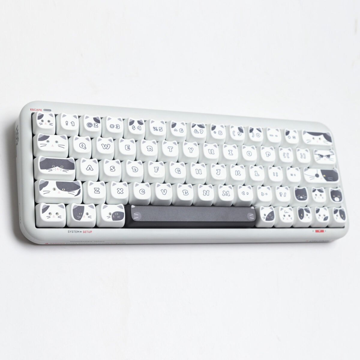 Black And White Kitten Full Set Sublimation Key Cap - Image 4