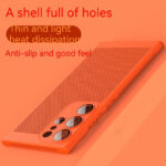 Applicable To S23ultra Phone Case S23 Honeycomb Heat Dissipation S22 All-inclusive Drop-resistant S22ultra Silicone Transparent S21 Magnetic Suction Frameless Note20ultra Ultra-thin Note10 - Image 4