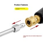 Curved Rod Nozzle High Pressure Washing Machine Water Gun Quick Plug Connector - Image 4