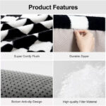 Plush Pet Bed Washable Cats Dogs Sleeping Sofa Thicken Warm Puppy Cat Couch With Anti-Slip Bottom With Detachable Cover Gift For Pet Lovers - Image 3