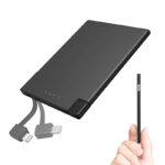 Ultra-thin Compact Portable With Cable Mobile Power Supply - Image 4