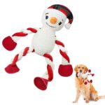 Interactive Christmas Dog Toys Squeaky Plush Holiday Dog Toys Dog Toys For Aggressive Chewers Plush Puppy Chew Toys Interactive - Image 3