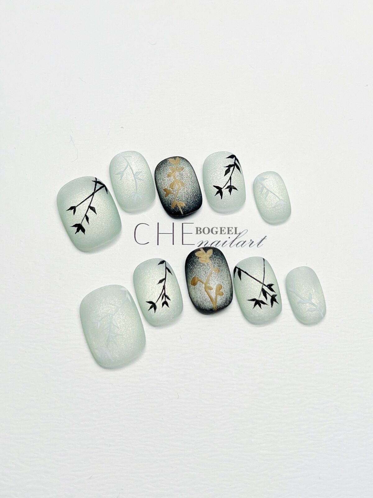 Summer Short Square Round Manicure Fake Nail Tip - Image 9