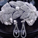 New Rhinestone Leaf Handmade Hair Band - Image 2