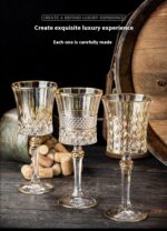 European-style Gold Crystal Glass Red Wine Goblet Suit - Image 6