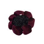 Solid Color Performance Dance Velvet Headband With Hair Mesh Bag - Image 3