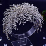Handmade Rhinestone Headdress Wedding Hair Accessories - Image 5