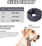 Dog Calming Hoodie No Flap Shake Ear Wraps For Dogs Adjustable Dog Ear Muffs For Noise Protection, Ear Wrap Head Cover For Dog Head Warp Anxiety Relief, Hematoma, Grooming And Force Drying - Image 3