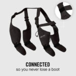 DOGGIE STRAP PAW PROTECTORS Out Dog Shoes Pet Shoes Waterproof Non-slip - Image 4