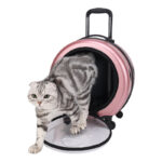 Pet Trolley Bag Transparent Reinforced Portable PC Cat Bag Dog Out - Image 4