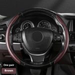 Steering Wheel Cover Sweat-absorbent Suede Carbon Fiber Pattern Protective Cover - Image 8