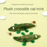 Plush Alligator Catnip Toy Durable Plant Based Cat Toy With A Peppermint Scent For Oral Cleansing And Stress Relief - Image 5