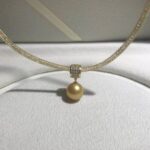 Gold Beads S925 Sterling Silver Crystal Pendant - Image 5