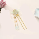 Antique Hanfu Headdress Tassel Bride Hairpin Step Shaking Insert Comb Hair Jewelry - Image 2