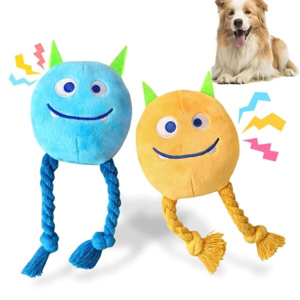 Dog Toys For Small Dogs Puppy Toys To Keep Them Busy - Squeaky Rope Plush Dog Toys For Small And Medium Breed