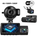 Three-record WIFI Mobile Phone Interconnection Dashcam Car 4K HD Night Vision - Image 6