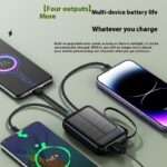 Solar Charging Unit With Cable Camping Portable Large Capacity Mobile Power Supply - Image 3